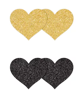 Pretty Pasties Glitter Hearts 2 Pair