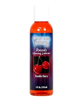 Razzels Warming Lubricant - 4 Oz Kissable Cherry