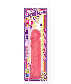 Crystal Jellies 8quot Classic Dildo  Pink