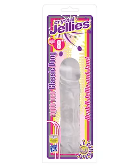 Crystal Jellies 8quot Classic Dildo  Clear