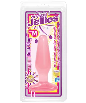 Crystal Jellies Butt Plug  Medium Pink