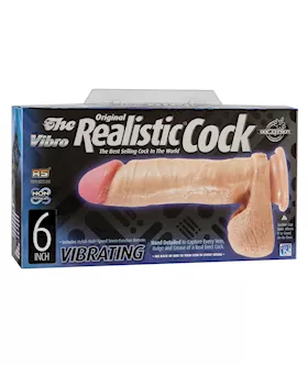 Vibrating 6quot Realistic Cock  Flesh
