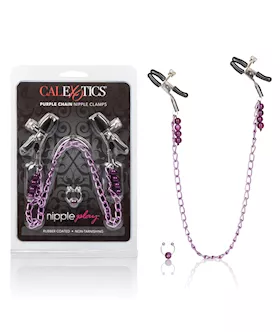 Nipple Play Purple Chain Nipple Clamps