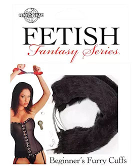 Fetish Fantasy Series Beginners Furry Cuffs  Black