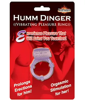 Humm Dinger Vibrating Cockring  Purple