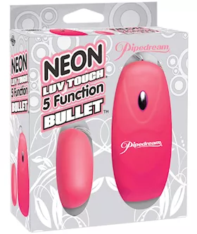 Neon Luv Touch Bullet  5 Function Pink