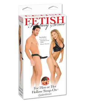 Fetish Fantasy Series for Him or Her Hollow StrapOn  Black