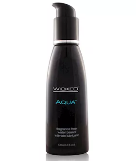 Wicked Sensual Care Aqua Water Based Lubricant  4 oz Fragrance Free