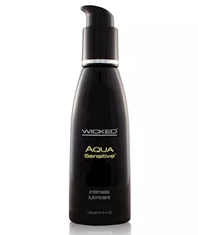 Wicked Sensual Care Hypoallergenic Aqua Sensitive Water Based Lubricant  4 oz Unscented