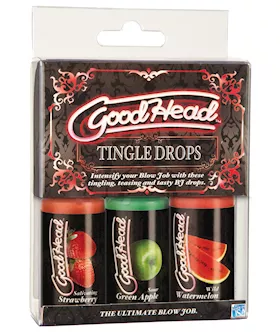 GoodHead Tingle Drops Kit  StrawberryGreen AppleWatermelon