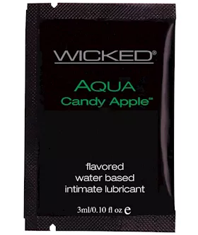Wicked Sensual Care Aqua Water Based Lubricant  1 oz Candy Apple