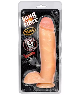 Blush Hung Rider Butch 11quot Dildo wSuction Cup  Flesh