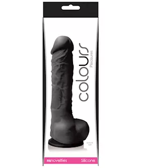 Colours Pleasures 5quot Dildo wSuction Cup  Black