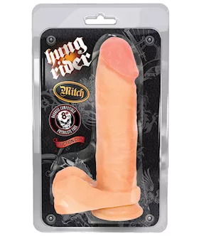 Blush Hung Rider Mitch 8quot Dildo wSuction Cup  Flesh