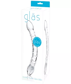 Glas Double Trouble Glass Dildo  Clear