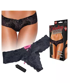 Hustler Vibrating Panties wBullet Black SM
