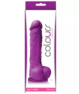 Colours Pleasures 5quot Dildo wSuction Cup  Purple