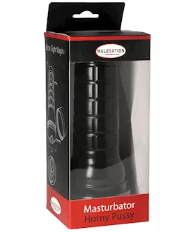 MALESATION Horny Pussy Masturbator Black Case  Ivory