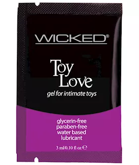 Wicked Sensual Care Toy Love Water Based Lubricant  1 oz Fragrance Free