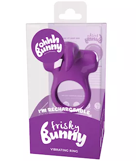 VeDO Frisky Bunny Rechargeable Vibrating Ring  Perfectly Purple