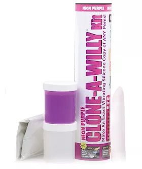 CloneAWilly Kit Vibrating  Neon Purple