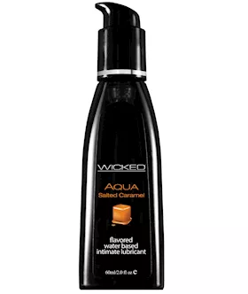 Wicked Sensual Care Aqua Water Based Lubricant  2 oz Salted Caramel