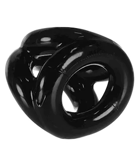 Oxballs Atomic Jock Tri Sport 3 Ring Sling Cockring  Black