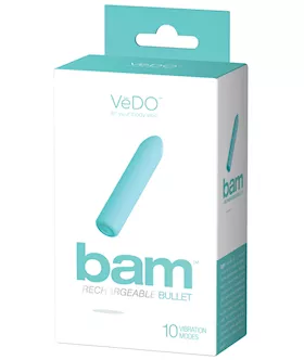 VeDO Bam Rechargeable Bullet  Tease Me Turquoise