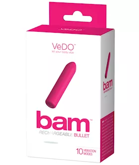 VeDO Bam Rechargeable Bullet  Foxy Pink