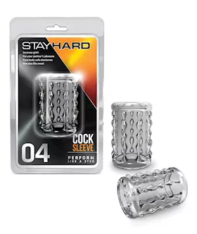 Blush Stay Hard Cock Sleeve 04  Clear