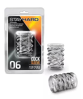 Blush Stay Hard Cock Sleeve 06  Clear