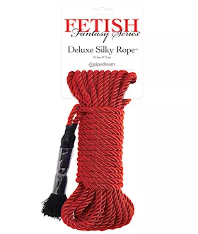 Fetish Fantasy Series Deluxe Silk Rope  Red