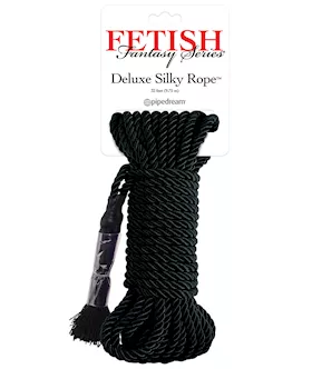 Fetish Fantasy Series Deluxe Silk Rope  Black
