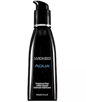 Wicked Sensual Care Aqua Water Based Lubricant  85 oz Fragrance Free