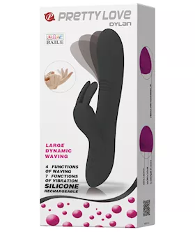 Pretty Love Dylan Bunny Ears Come Hither Rabbit 11 Function  Black