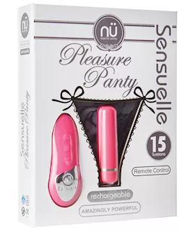 Nu Sensuelle Pleasure Panty Bullet wRemote Control 15 Function  Pink