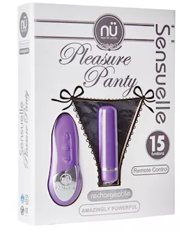 Nu Sensuelle Pleasure Panty Bullet wRemote Control 15 Function  Purple