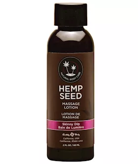 Earthly Body Hemp Seed Massage Lotion - 2 Oz Skinny Dip