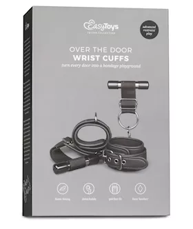 Easy Toys Over The Door Wrist Cuffs  Black