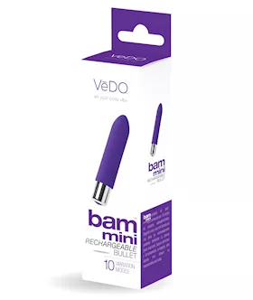 VeDO Bam Mini Rechargeable Bullet Vibe  Into You Indigo