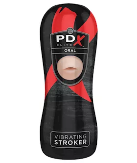 PDX Elite Vibrating Stroker  Oral