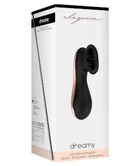 Shots Elegance Dreamy Oral Clitoral Stimulator  10 Speed Black