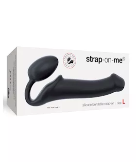 Strap On Me Silicone Bendable Strapless Strap On Large  Black