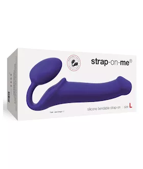 Strap On Me Silicone Bendable Strapless Strap On Large  Purple