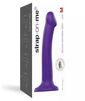Strap On Me Silicone Bendable Dildo Medium  Purple