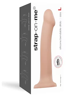Strap On Me Silicone Bendable Dildo Large  Flesh