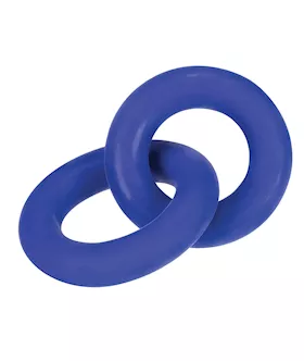 Hunky Junk Duo Linked Cock amp Ball Rings  Cobalt