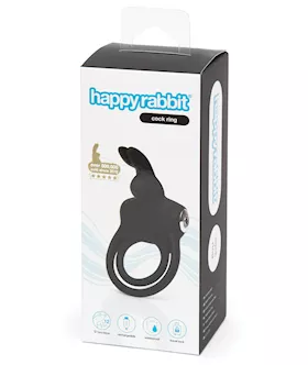 Happy Rabbit Cock Ring  Black