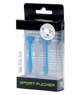 Sport Fucker Cum Plug Kit  Blue