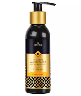 Sensuva Natural Water Based Personal Moisturizer  423 oz  Butter Rum